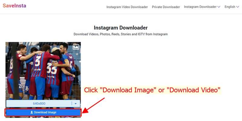 Download Instagram content using SaveClip on Android